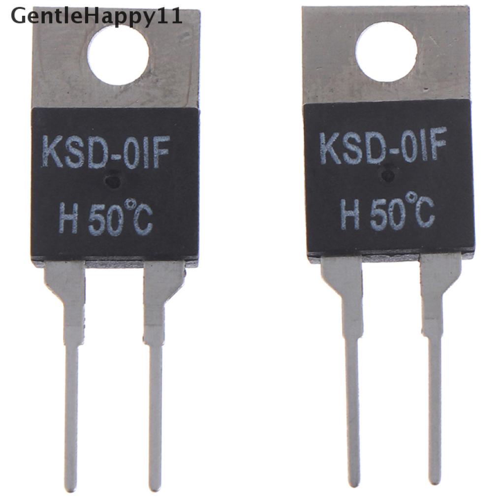 Gentlehappy 2Pcs KSD-01F 50 Degc Saklar Sensor Termostat Suhu Normal