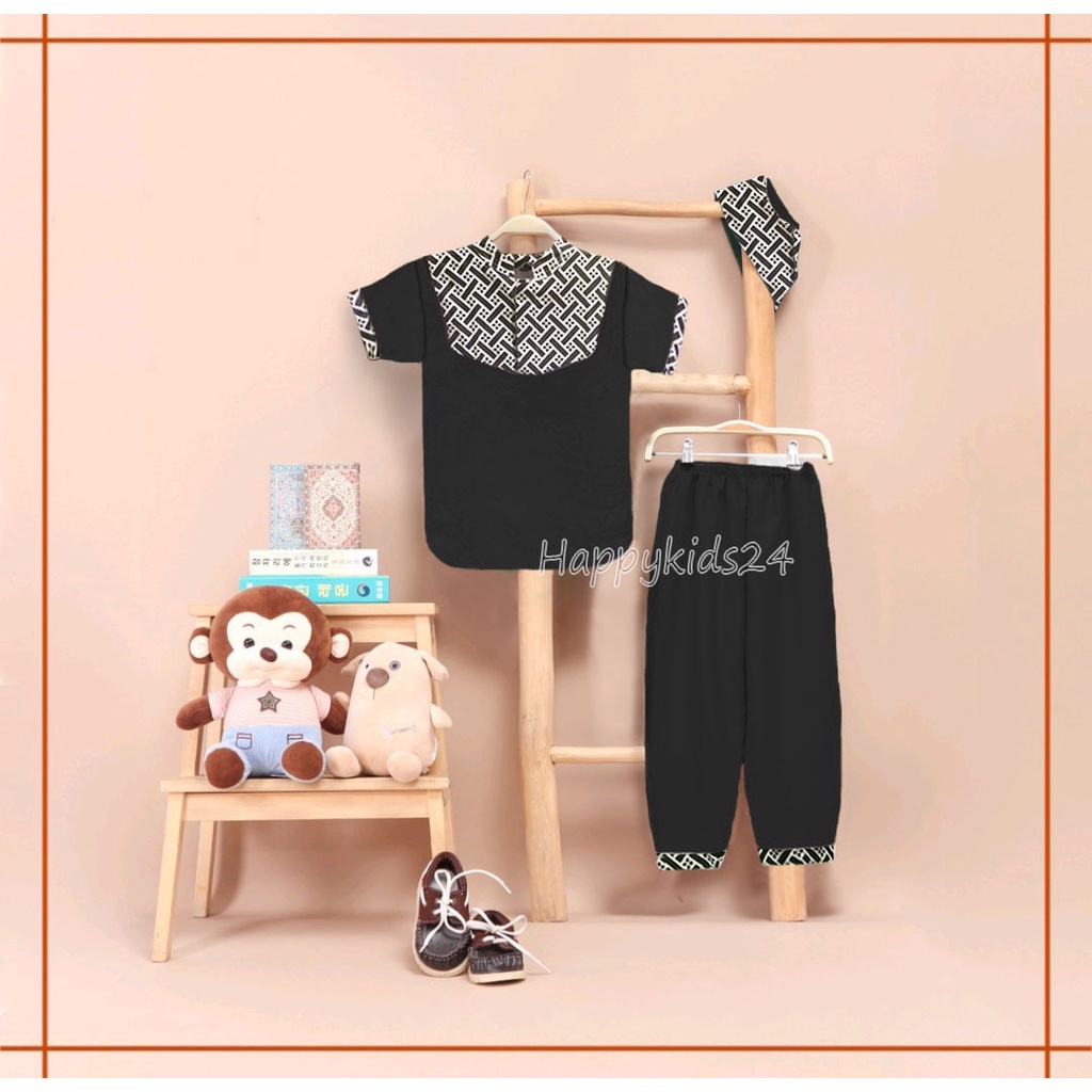 BAJU KOKO ANAK SETELAN KOKO ANAK 1-5 TAHUN KOKO ANAK BATIK BAJU MUSLIM ANAK BAJU ANAK KOKO ANAK SETE