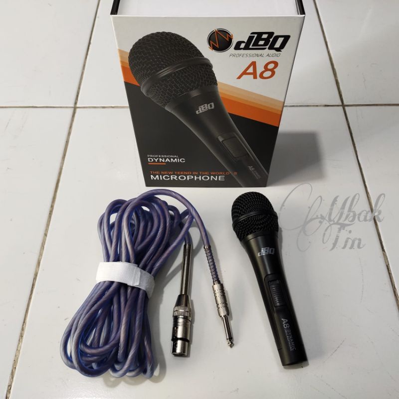 Mic DBQ A8 Microphone Dynamic Vokal Bagus