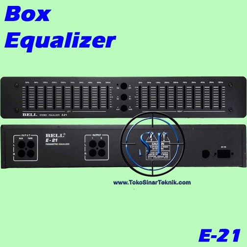 Box Equalizer 20 Channel E-21 Box Tone Control Equalizer BELL E21 E 21