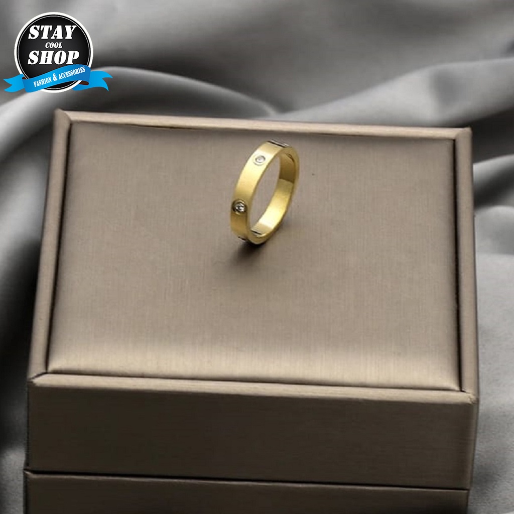 Cincin Mata Emas Titanium Asli Model Terbaru 2021 Anti Karat Dan Luntur Bisa COD Bayar Ditempat