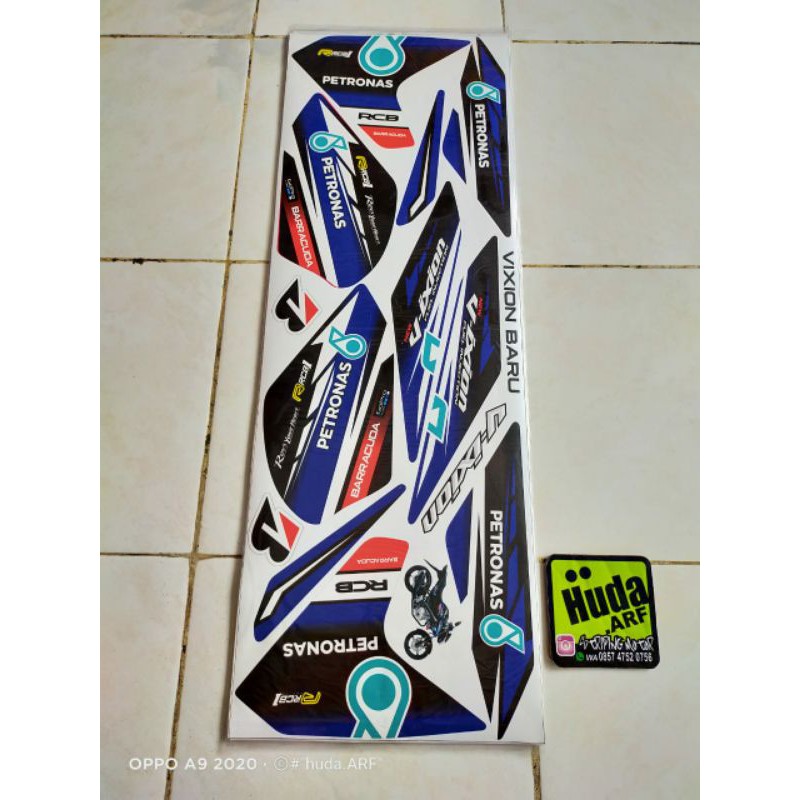 petronas steiping motor variasi lis sticker NVL NEW VIXION LIGTHNING vixion NVL 2013-2014 petronas