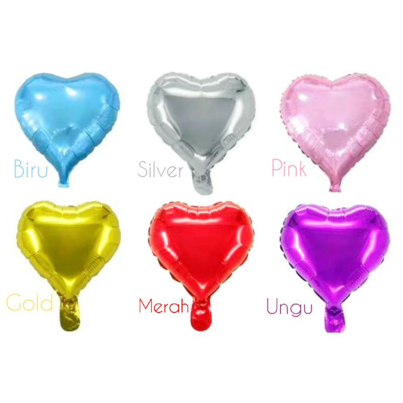 Balon Hati Medium / Balon Hati / Balon Heart