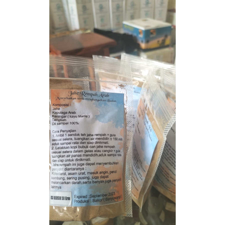 

Jahe Rempah Arab Bakor/Menyehatkan Serta Menghangatkan Badan
