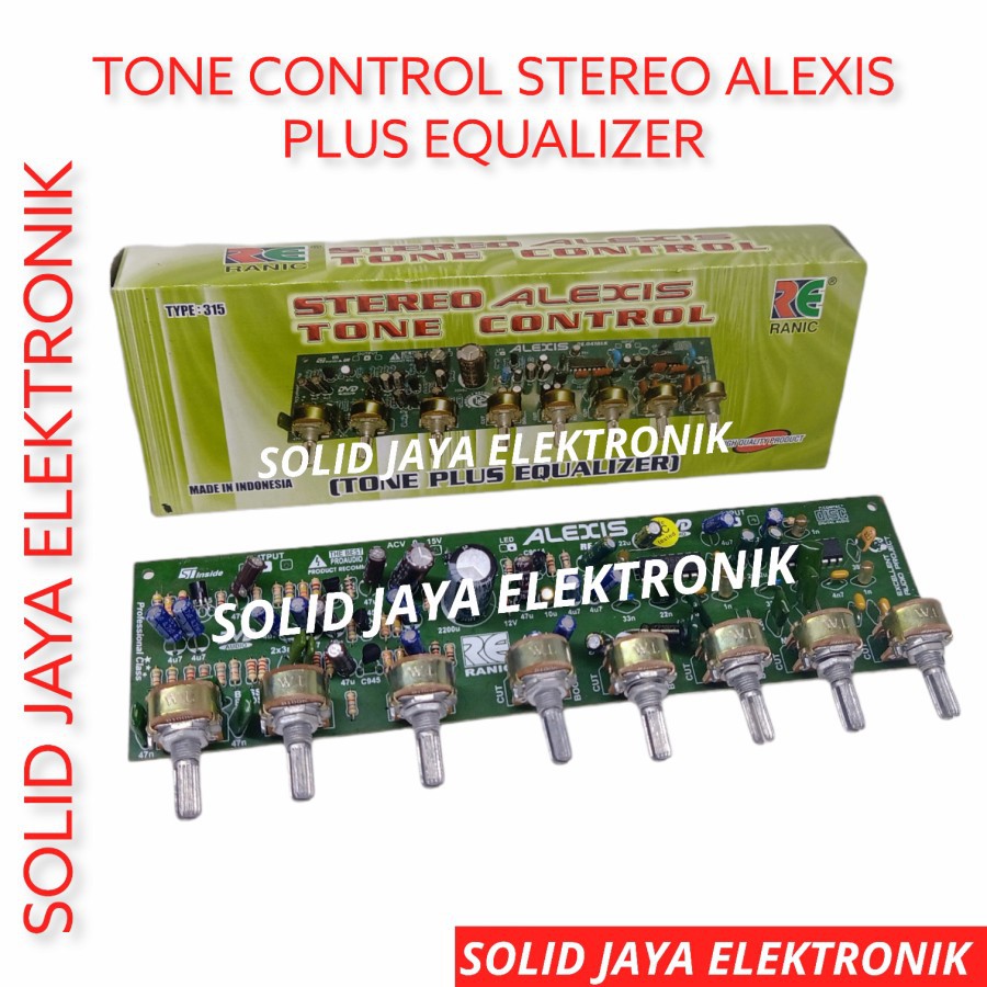KIT TONE CONTROL STEREO ALEXIS PLUS EQUALIZER KIT TONE KONTROL EKUALIZER EKUALISER EQ RANIC 315