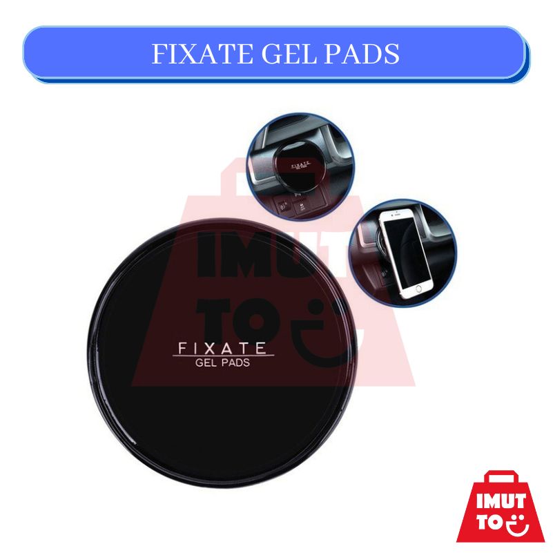 

IMUTTO FIXATE GEL PADS SERBA GUNA BENTUK BULAT TEMPELAN HP KARET GEL PEREKAT HP
