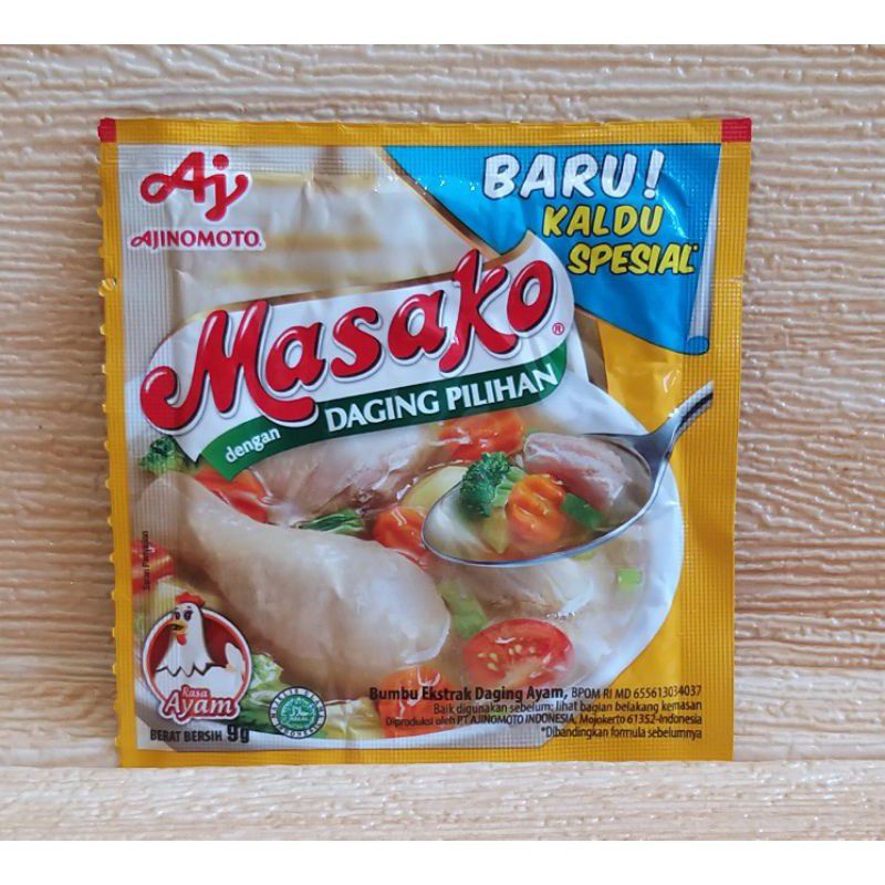 

Masako Penyedap Rasa 9gr sachet - Daging Ayam | Termurah Masako Promo 99