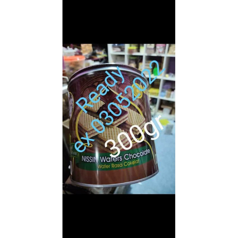 Nissin wafer (1 kaleng berat 300 gram)