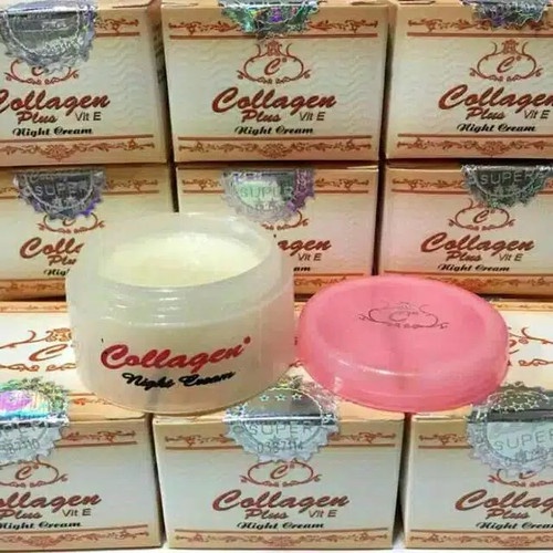 CREAM COLLAGEN MALAM SINGLE / CREAM KOLAGEN MALAM SAJA RUMAH CANTIK