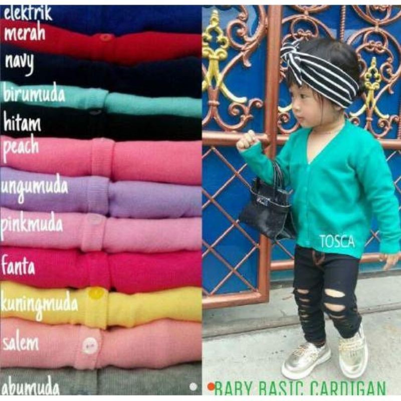 BASIC CARDIGAN  | BAJU CARDIGAN RAJUT ANAK GOOD QUALITY