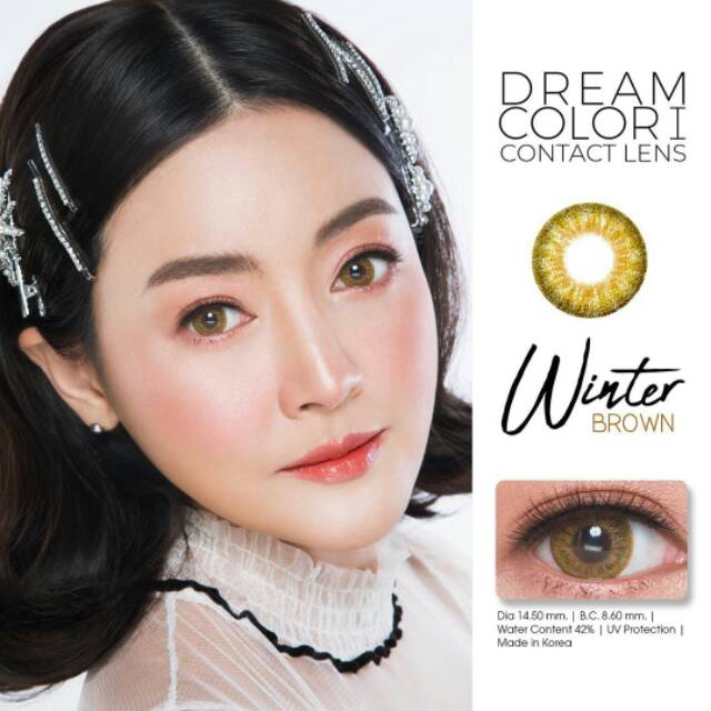 Softlens Winter by Dreamcolor1 korean lens Normal Minus kemasan botol harga sepasang