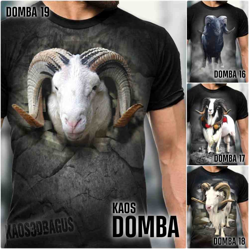 Kaos DOMBA GARUT Dewasa dan Anak Baju Kaos Gambar DOMBA Adu Distro Kaos Domba Premium