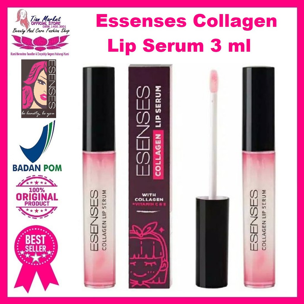 ESENSES Collagen Lip Serum Bibir Halal Bpom Original