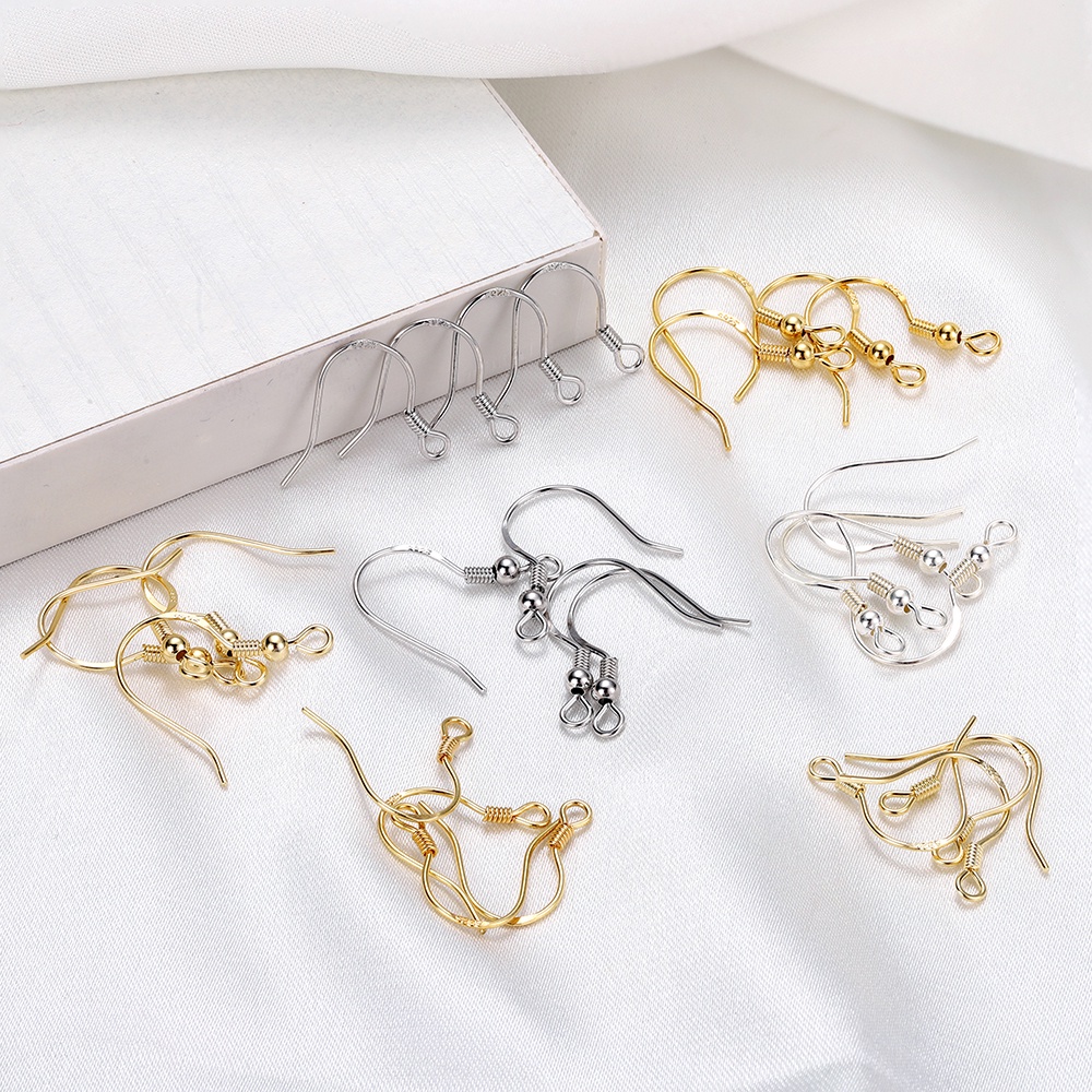 2pcs Kait Tremella 925 Untuk Membuat Anting