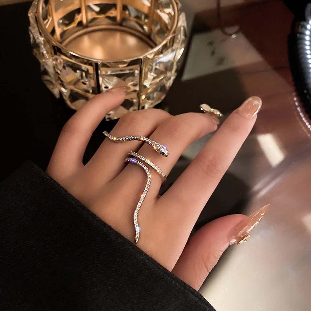 Needway Cincin Terbuka Keren Wanita Kepribadian Gadis Perhiasan Fashion