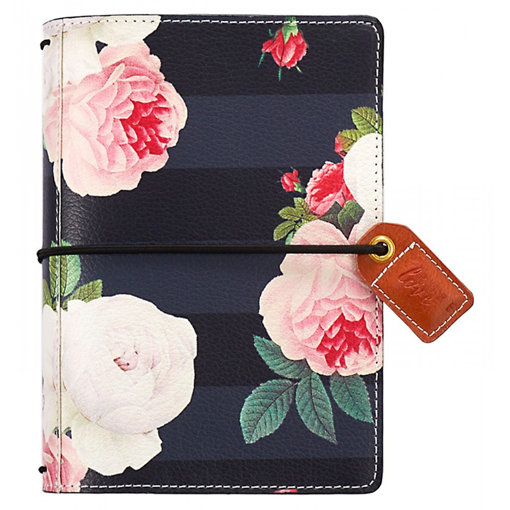 

Black Floral Travelers Notebook