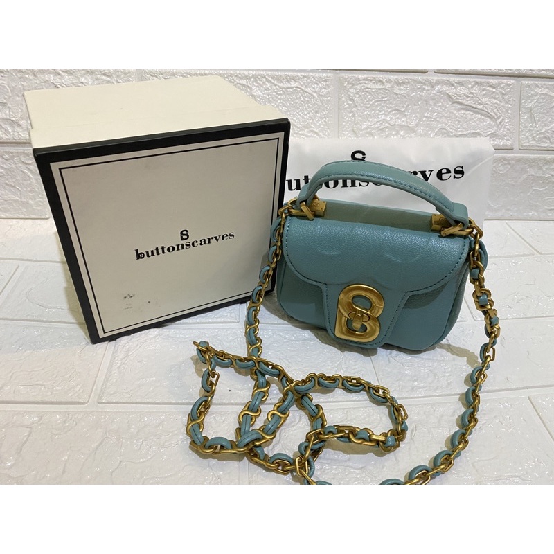 ALMA FLAP BAG MICRO BUTTONSCARVES PRELOVED