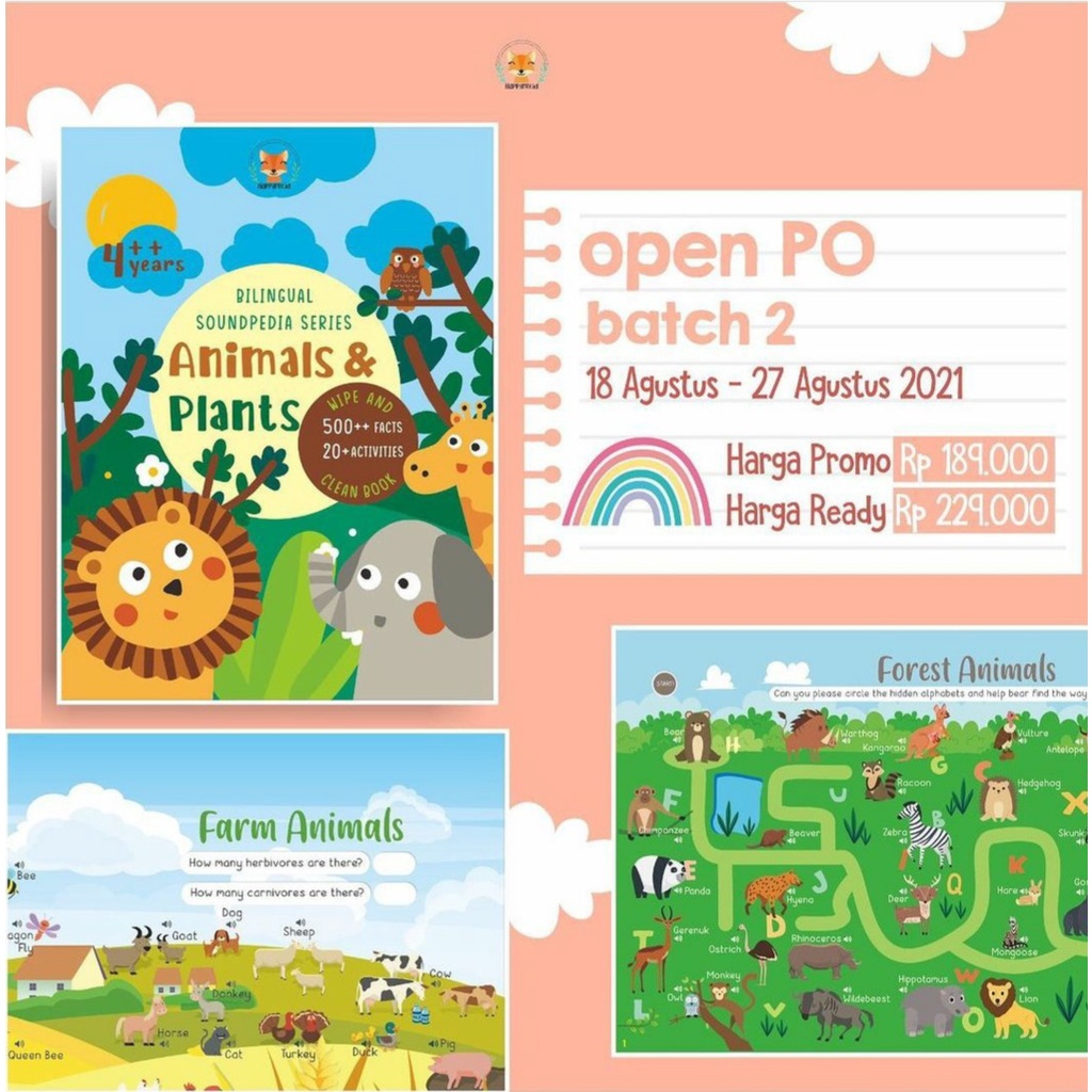 Soundbook Animals and Plants by Happy Fox