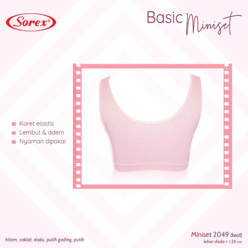 Miniset Body Elastis Sorex 2049 Murah