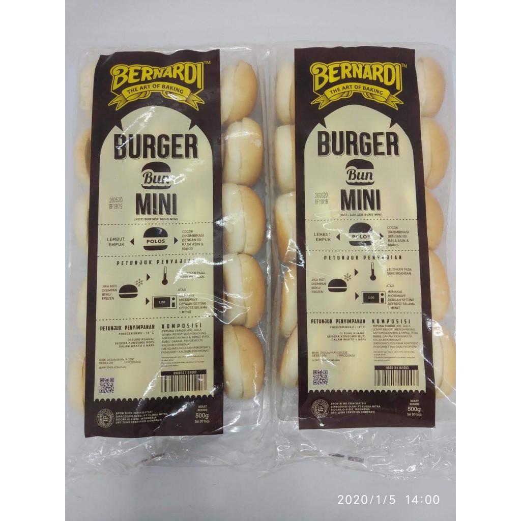 BERNARDI ROTI BURGER MINI 20S 500GR | Shopee Indonesia
