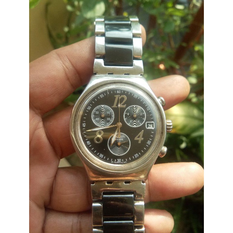 Harga jam swatch outlet irony stainless steel