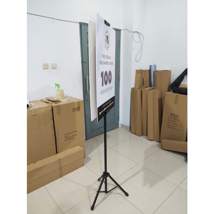 

TERLARIS !!! Tripod banner Stand kwalitas 1