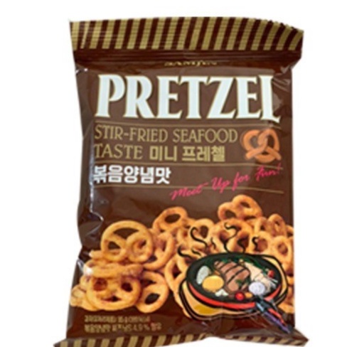 

Samjin Pretzel Stir Fired Seafood 85 Gram | Snack Korea | Product of Korea