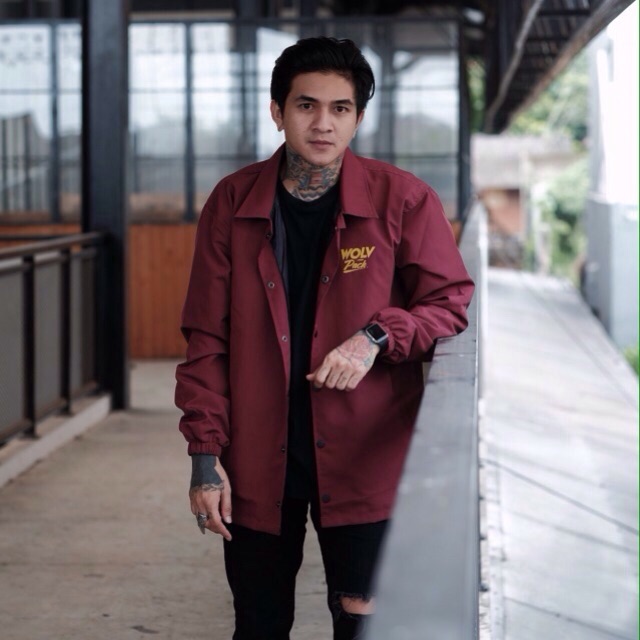 jaket parasut pria coach WOLV terbaru original 100%