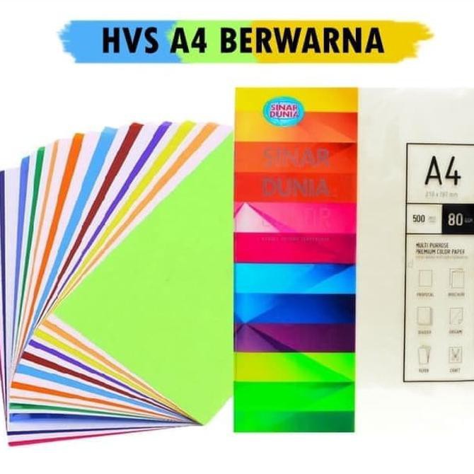 

KERTAS HVS WARNA A4 80 GSM
