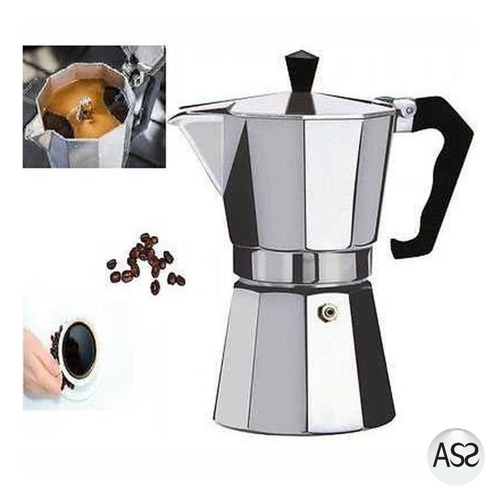 ASS Shop - OneTwoCups Espresso Coffee Maker Moka Pot Teko Filter - JF112