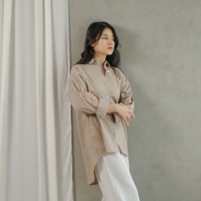 Ariska Shirt by Alia clothing kemeja wanita polos-1