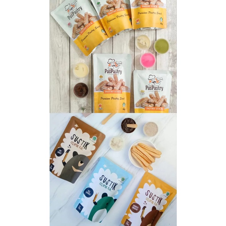 

Paspastry - [PAKET MIX 50 pcs] snack pastry stick MIX sustik