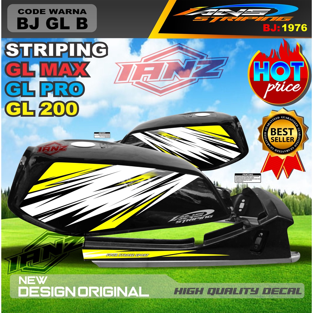 STRIPING LIST BODY GL MAX GL PRO TERMURAH / STRIPING GL MAX TERBARU / STIKER MOTOR