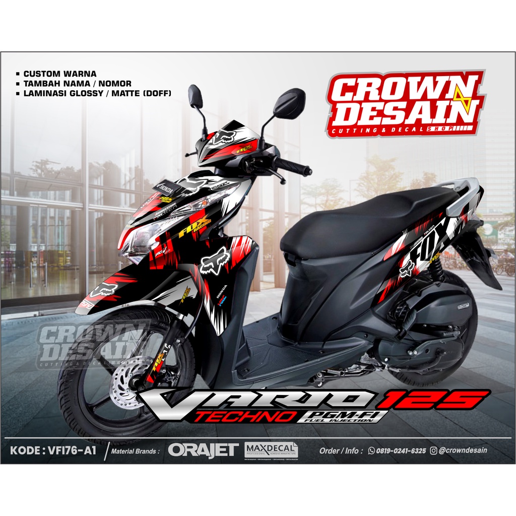 STICKER DECAL VARIO 125 PGM FI 2012 - Aksesoris Motor Vario - KODE VFI