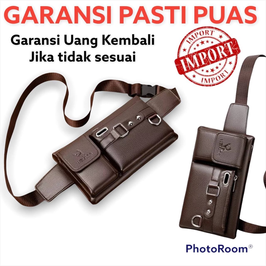 Waistbag Pria Kulit Tas Selempang Tas Slempang Pria Distro Tas Selempang Cowok Keren Tas Pria Keren 