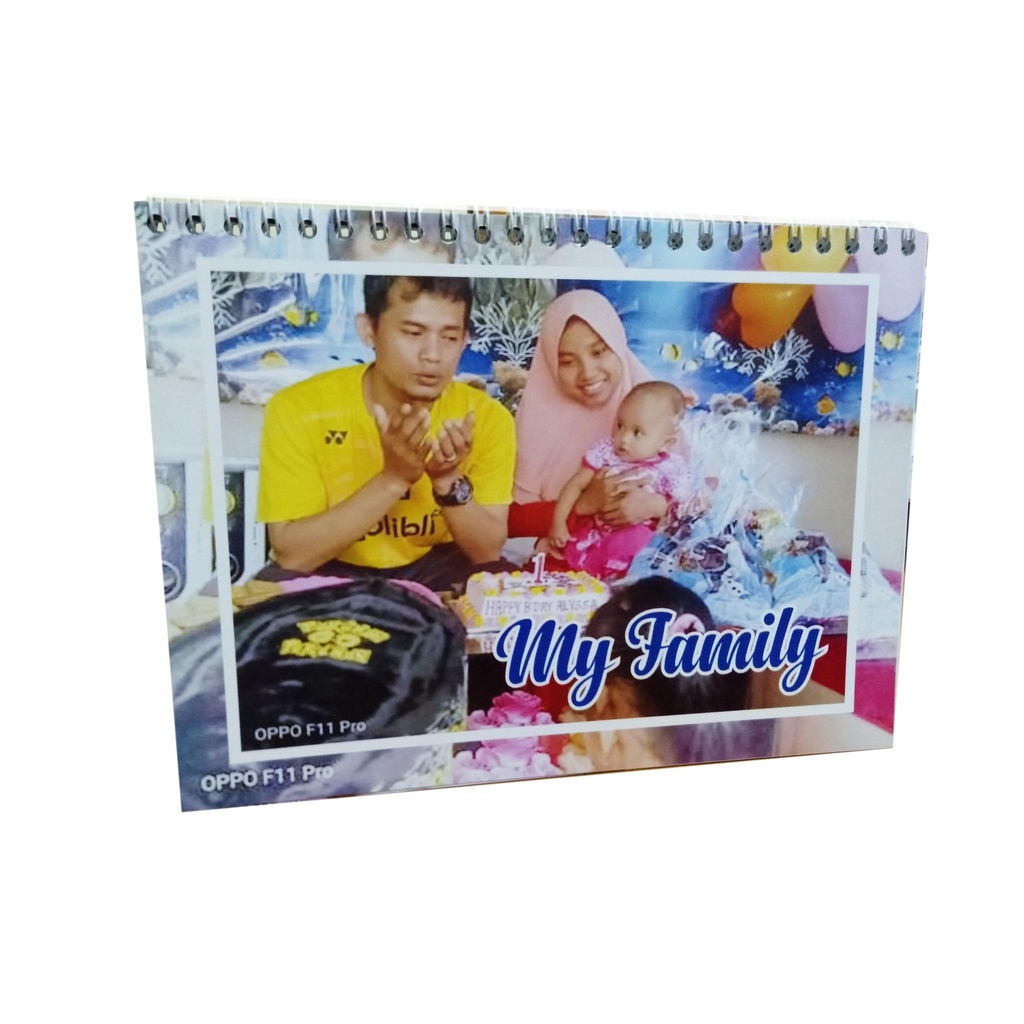 kalender meja landscape 7 lembar