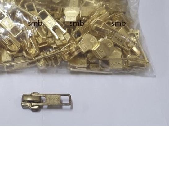 ✥ Kepala Risleting / kepala resleting YKK 5 m besi untuk jaket kulit tidak bolak balik 1PAK = 100PCS