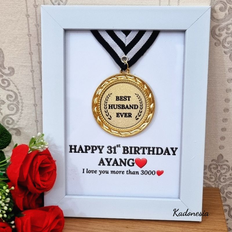 Frame Medali Custom / Hadiah Wisuda / Kado Ulang Tahun