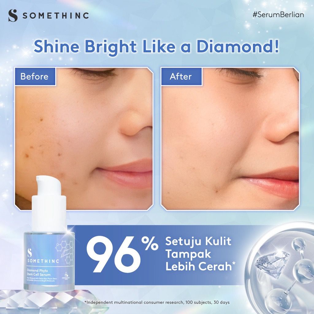 BPOM SOMETHINC Diamond Phyto Stem Cell Serum - Serum Diamond untuk Kulit Berkilau dan Cerah Pemutih Pencerah Wajah 20ml 40ml