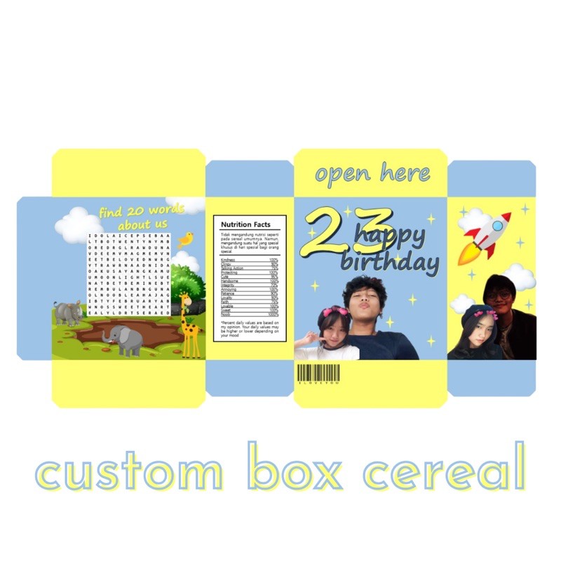 

custom box cereal