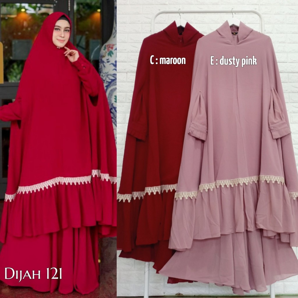 DIJAH 121 by DIJAH (Gamis syari, gamis pesta, gamis set, dress pesta, gamis jumbo)
