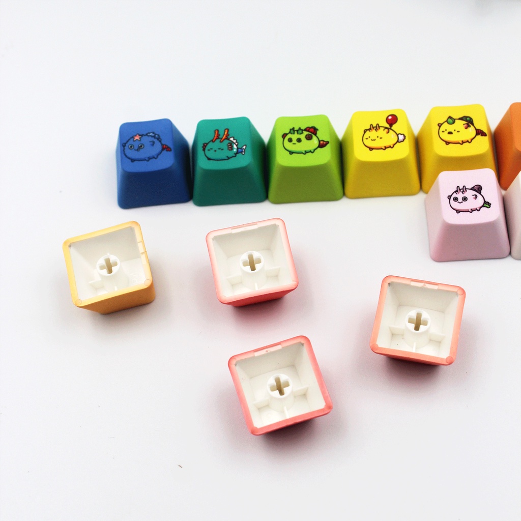 Axie Infinity OEM Profile PBT Sublimation Decoration Personality Keycap