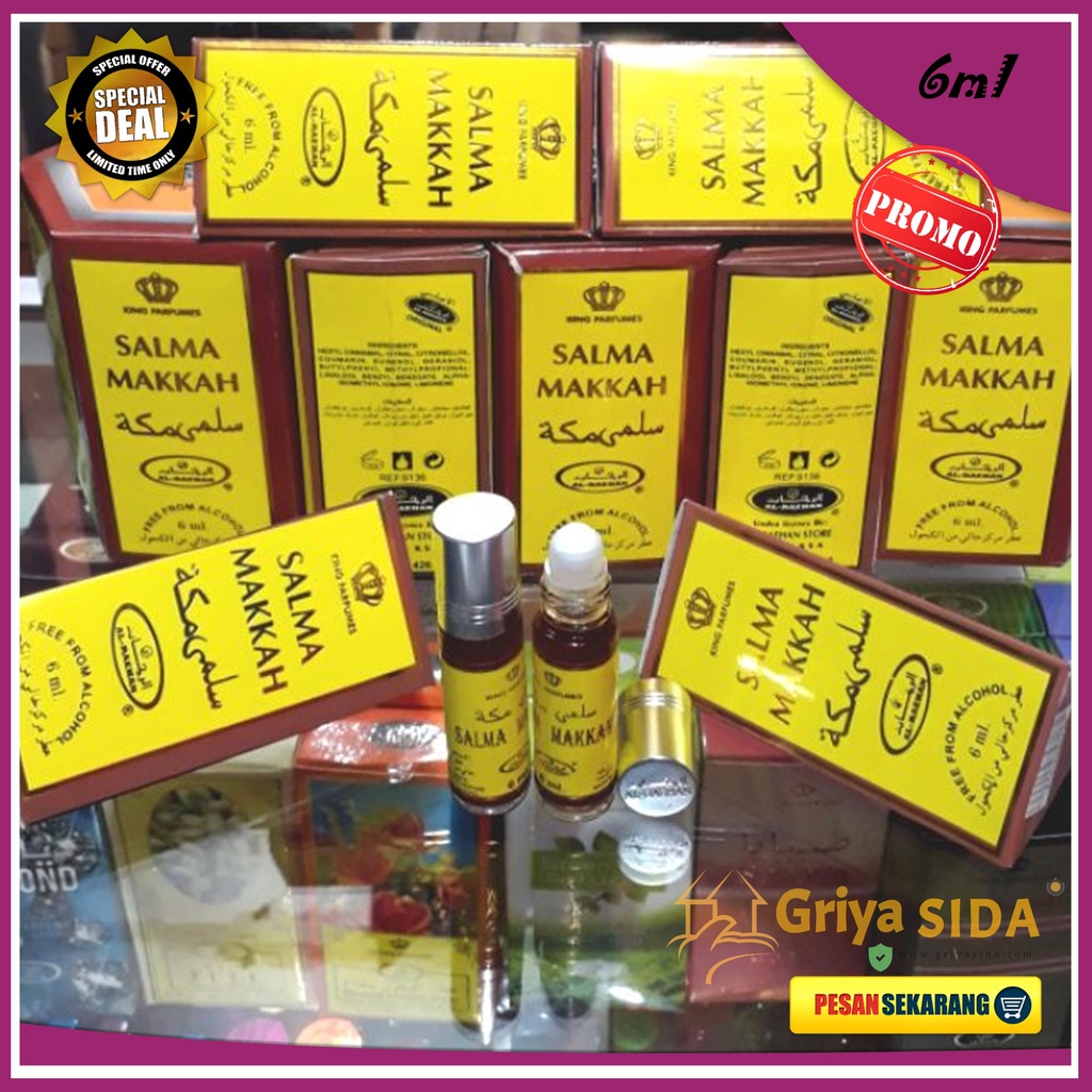 Parfum Salma makkah 6ml alraehan aroma SALMA al raehan mirip al rehab parfum Harga grosir PROMO!!