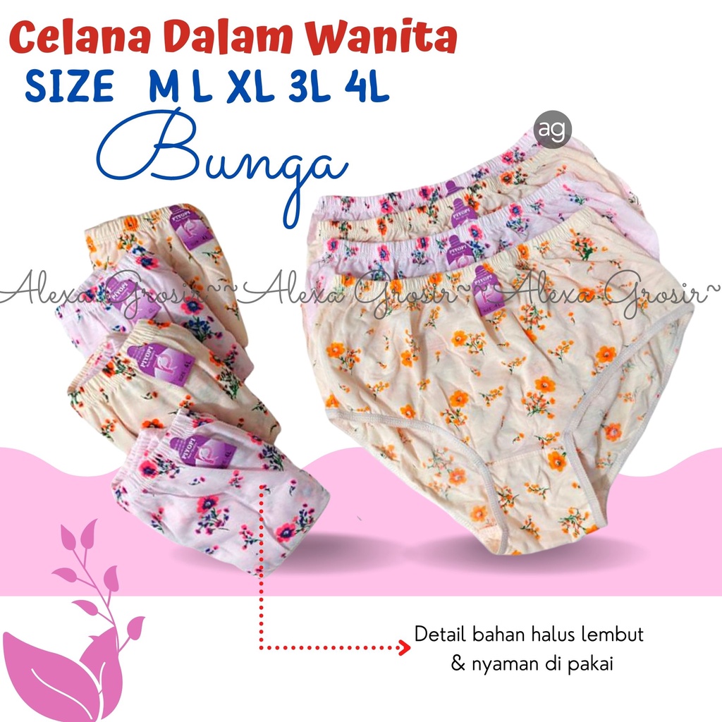 Celana Dalam Wanita Murah Size M L XL 3L 4L