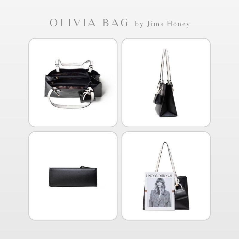 OLIVIA BAG JIMS HONEY ORI TAS SELEMPANG WANITA IMPOR FASHION CEWEK KOREA TOTE HAND SLING MURAH JIMSHONEY