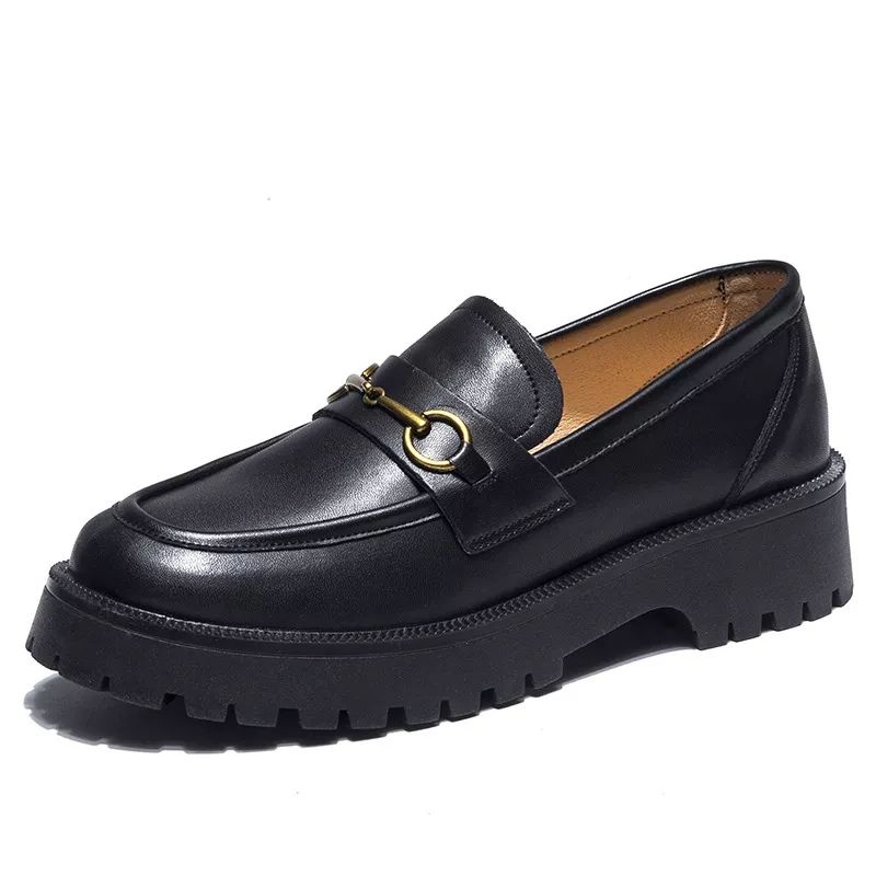 Sepatu Wanita Docmart Kasual Hitam / Sepatu Wanita Kulit Oxford Slip On Cewek Terbaru / Sepatu Wanita Flat Kekinian Trending Viral  / Sepatu Sungkar Terlaris / Bisa Cod