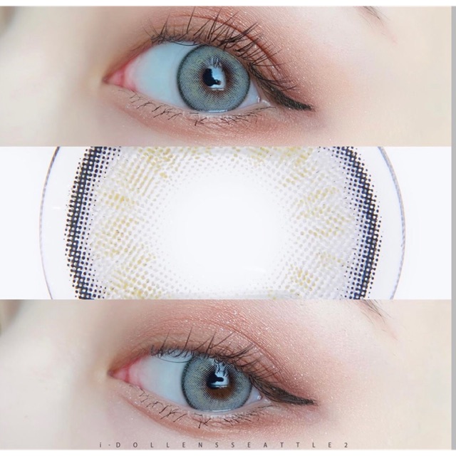 Softlens idol seattle cool gray honey brown marine blue tropical green ori korea