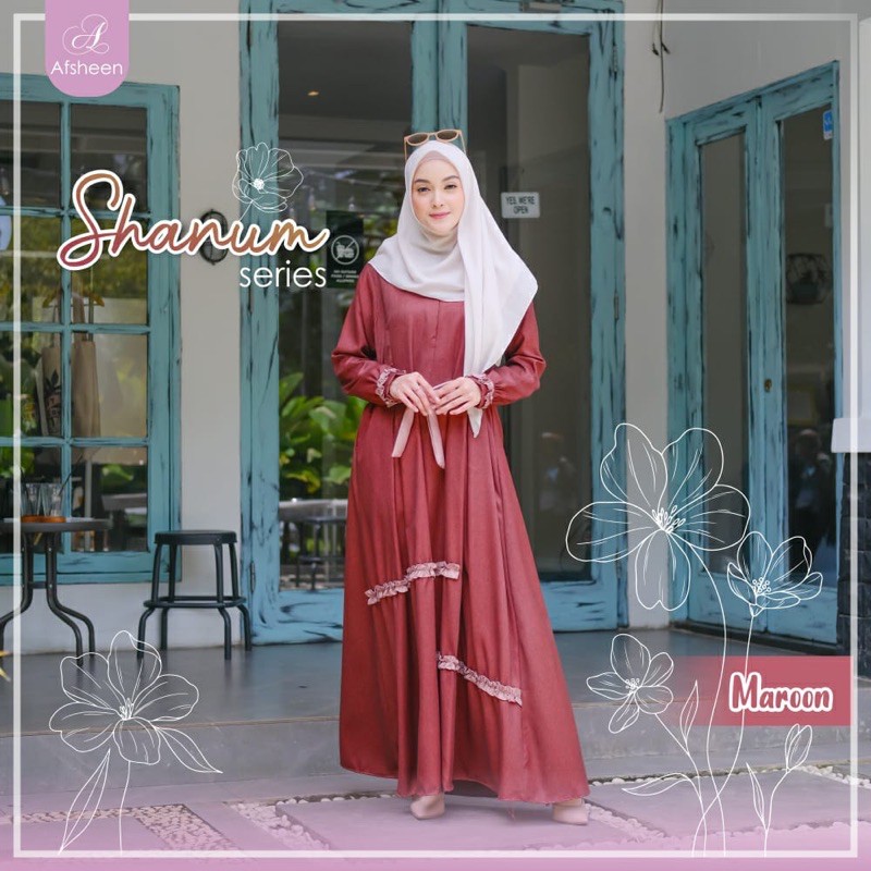 Gamis Dewasa Shanum by Afsheen Khusus Reseller Aya Urbanz