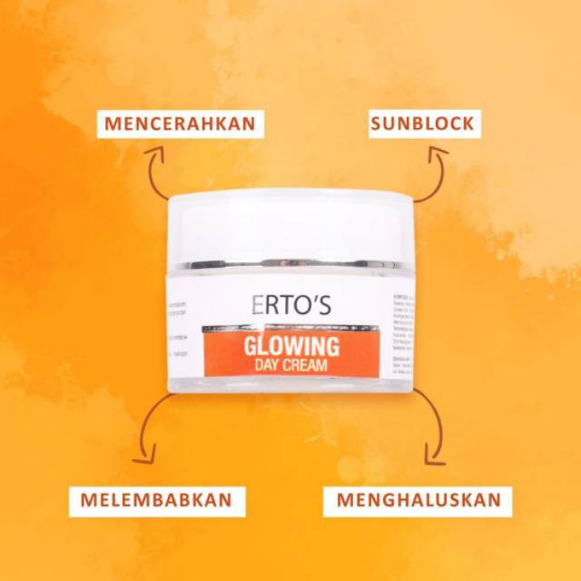 [ORI] Glowing Day Cream Whitening and Moizturizing Menyamarkan Noda Hitam dan Sun Protection