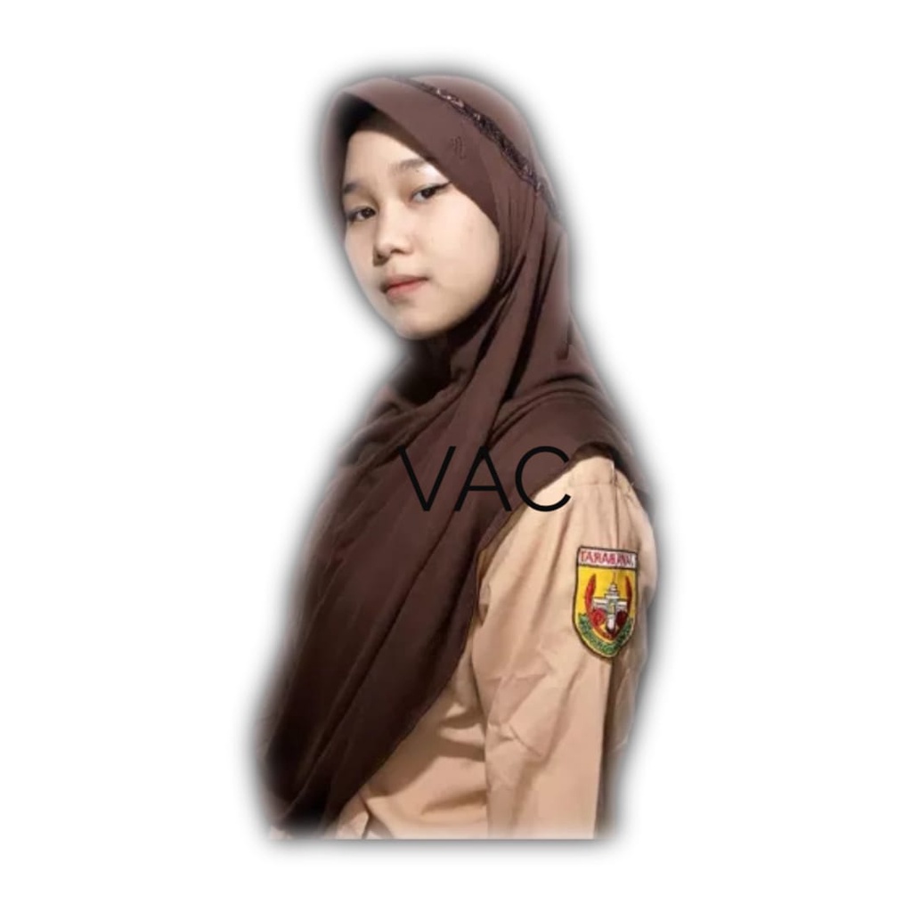 Kerudung Serut Sekolah Hemy Bahan PE Doubel 2022 terlaris /bisa bayar ditempat